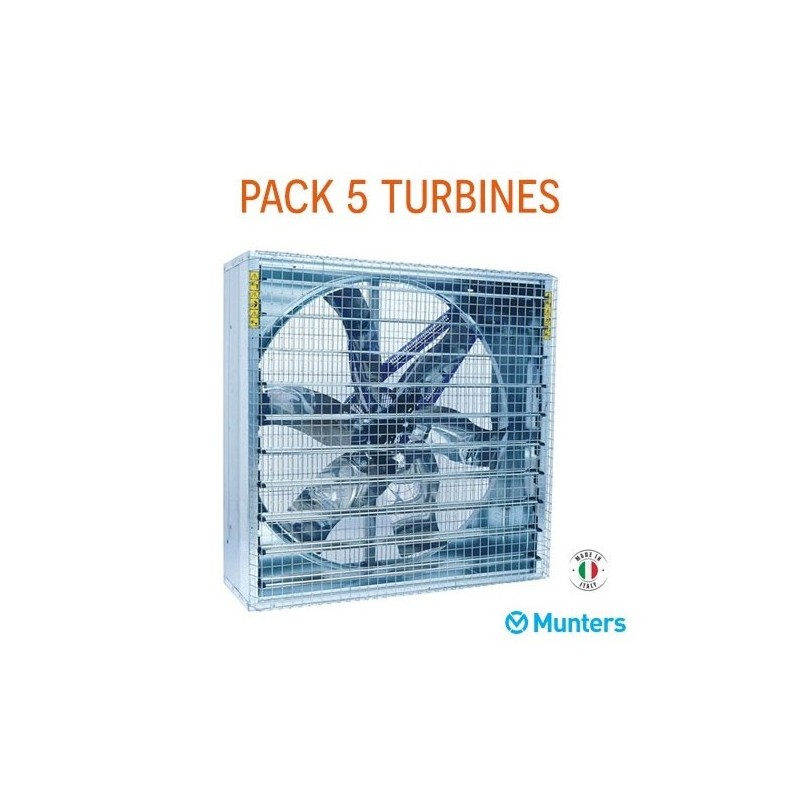 pack 5 turbines extracteur euroemme 40k munters